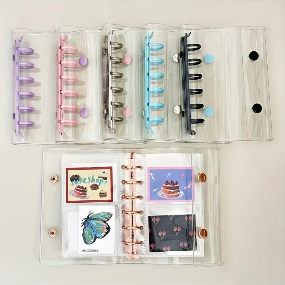 ฝาครอบอัลบั้มรูป STARYSWAY, ฝาครอบเครื่องผูก A7 6 หลุมโปร่งใส, PVC สีแคนดี้|หนังสือสะสมความกว้างขึ้น ราคา ถูกที่สุด ดีลบีเคเค แกลเลอรีภาพที่ 3