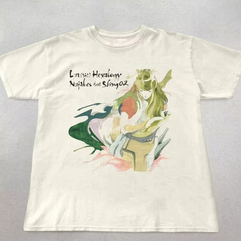 ทีเชิ้ต Nujabes Luv Sic, เสื้อยืดกราฟิกฮิปฮอป, เสื้อยืด Nujabes, เสื้อยืดกราฟิกญี่ปุ่น, เสื้อยืดอัลบั้ม Luv Sic Hexalogy