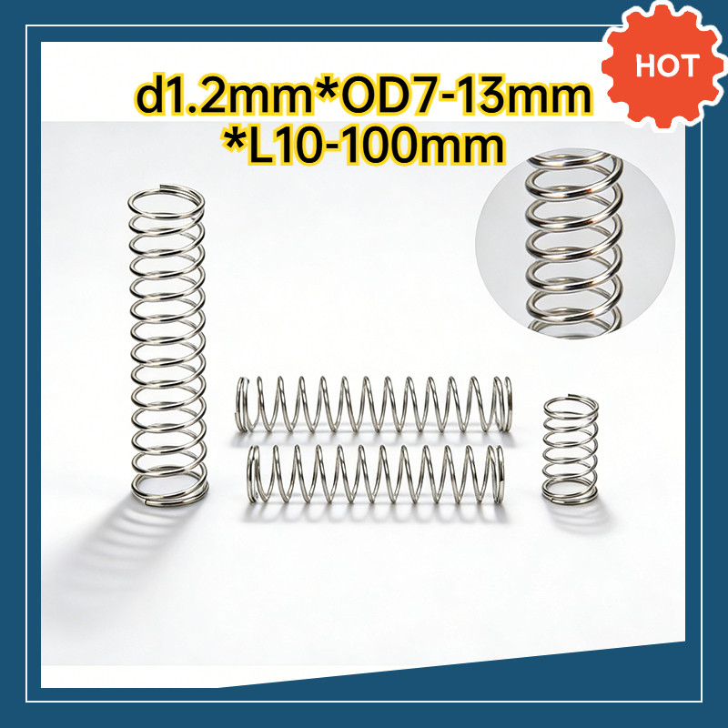 [พร้อมส่ง] สปริงกดสแตนเลส 304 (SUS304 Compression Spring) มีให้เลือกหลายขนาด เนื้อสแตนเลสแท้ ยืดหยุ่