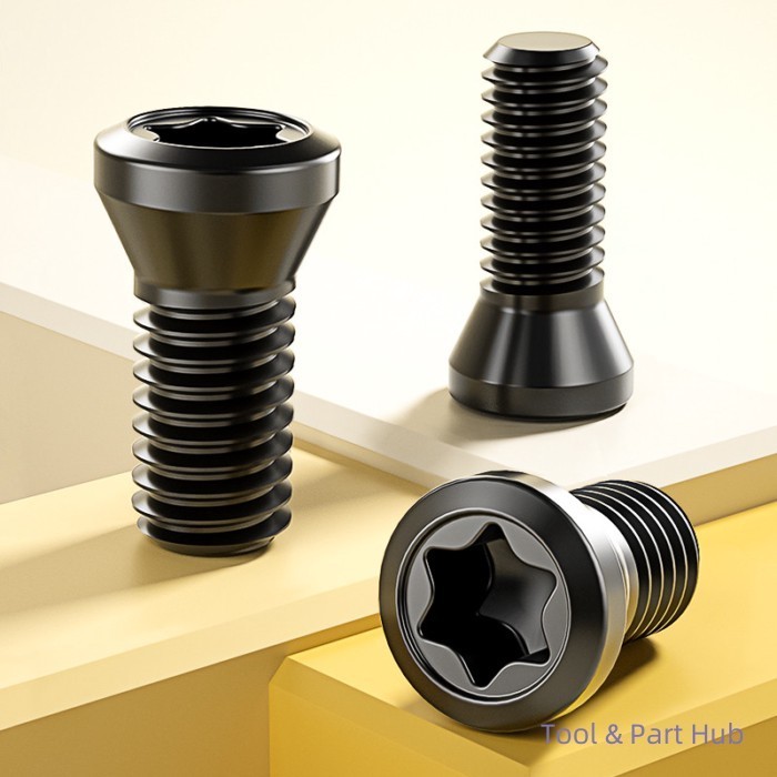 T&P#ไซโก้12.9 เกรด Torx Slot CNC ไขควงเครื่องตัดมิลลิ่งใบมีดเครื่องมือซ็อกเก็ตหกเหลี่ยมสกรู M2M3M4M