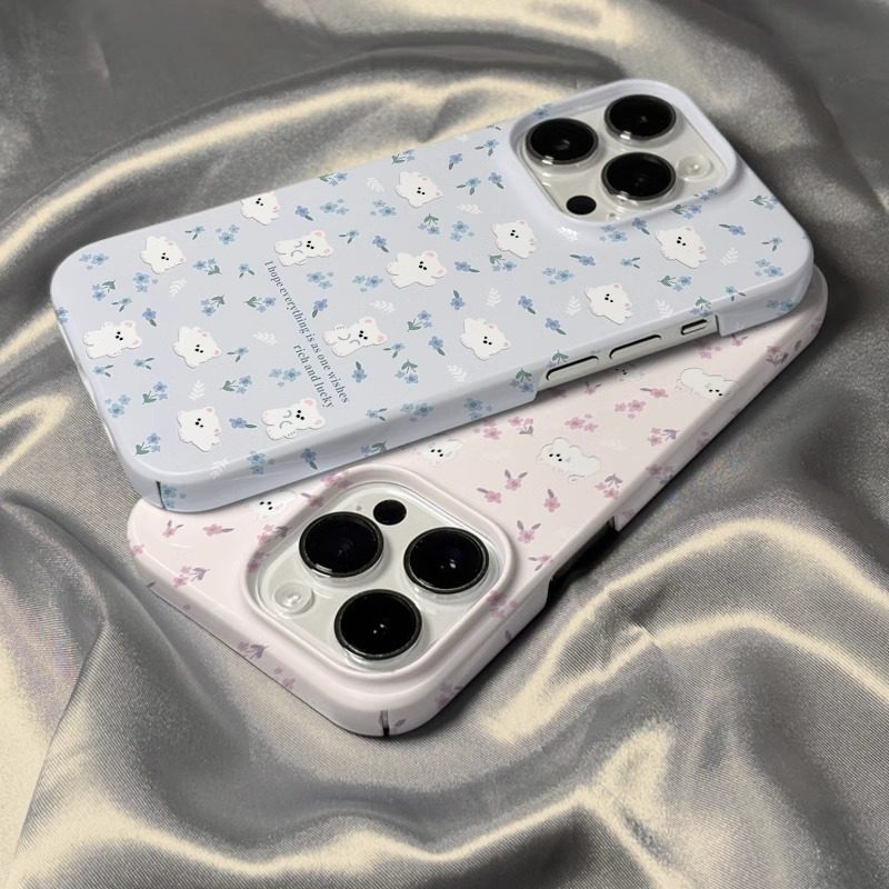 BOSTON ดอกไม้ขนาดเล็กเหมาะสําหรับ Apple 15 เคสโทรศัพท์สไตล์ใหม่ iPhone14promax ฟิล์ม Hard Case ipone