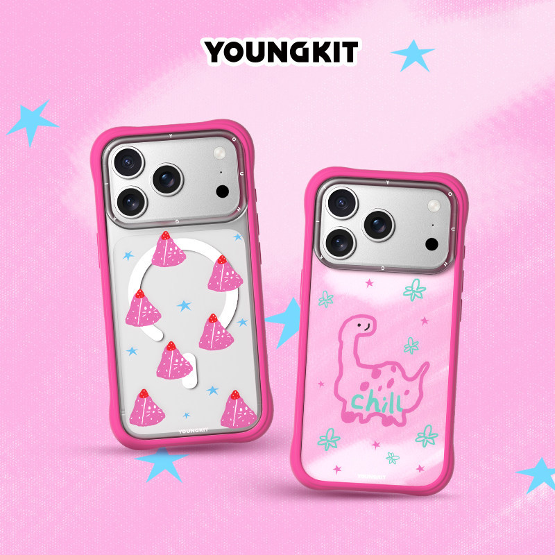 {Marshmallow} youngkit Ape Gas Split Case เหมาะสําหรับ Apple 17ProMax เคสโทรศัพท์ iPhone16 Case 15pm
