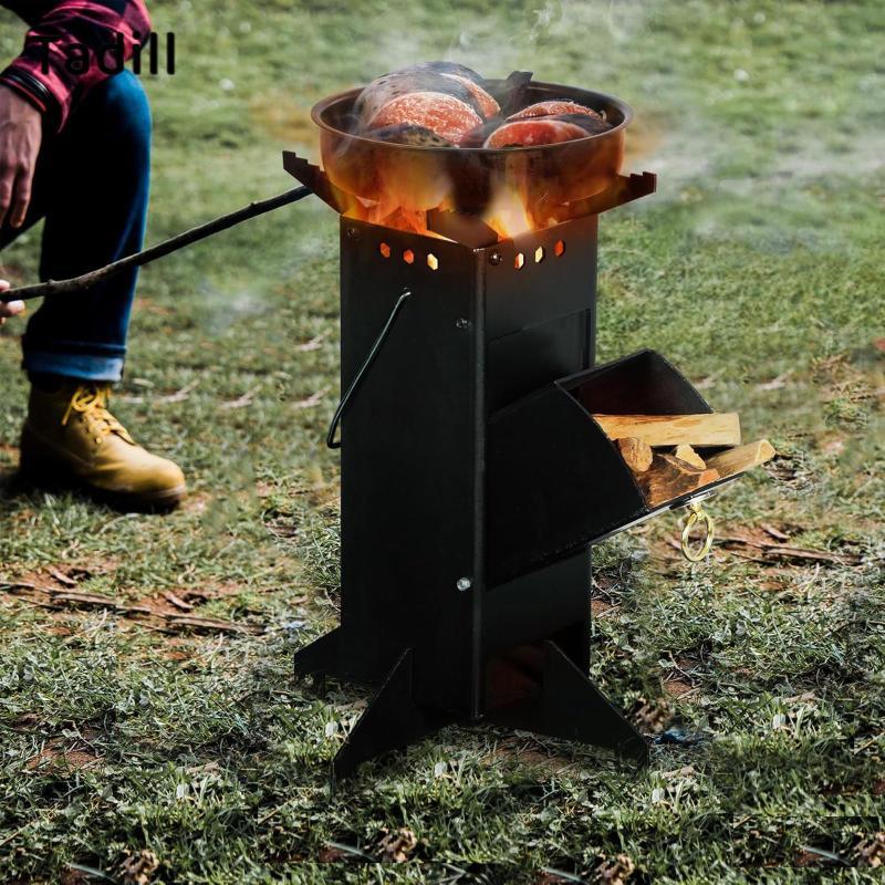 Tadill Camping Burner พับได้และประกอบเร็ว มีระบบหมุนเวียนอากาศ สำหรับการปิกนิกและการผจญภัยกลางแจ้ง — صورة 8