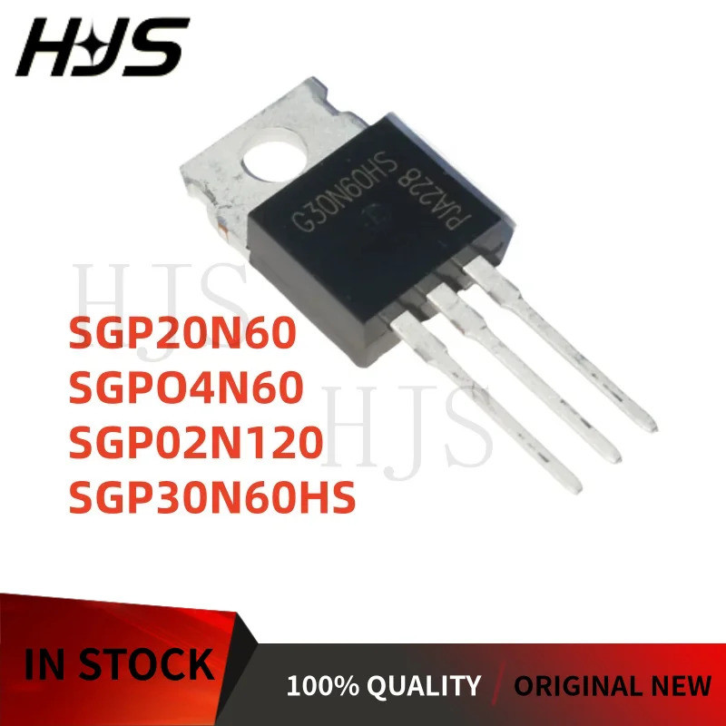5PCS SGP04N60 G04N60 SGP2N120 GP02N120 SGP20N60 GP20N60 SGP30N60HS G30N60HS TO-220 Field Effect ทราน