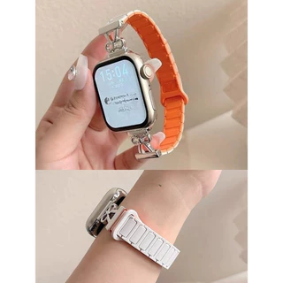 สายโบว์โลหะเหมาะสําหรับ ฉันดู49/46/45/44/42/41/40/38มมสายแม่เหล็กบางเหมาะสําหรับ ฉันดู11/10/9/8/7/6/5/6/5/4/3/2/1