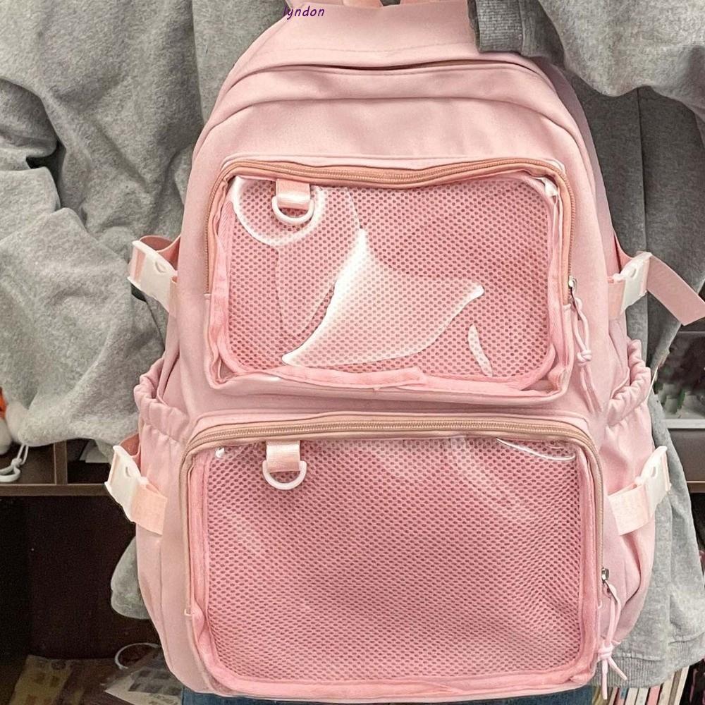 LYNDON Nylon Ita Backpack ทนทาน ป้องกันฝุ่นและขีดข่วน สัมภาระสำหรับนักเรียนและการเดินทางกลางแจ้ง