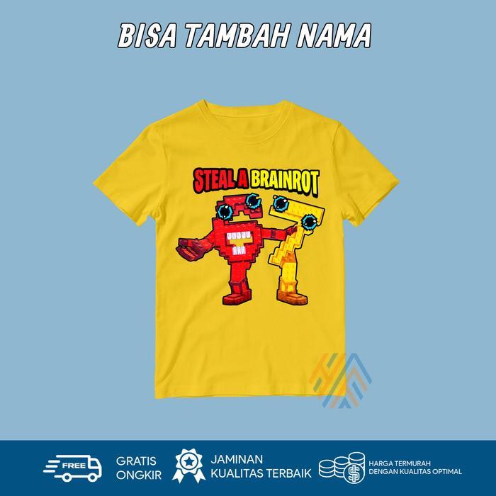 เสื้อยืดเด็ก Roblox Six Seven   67 STEAL A BRAINROT ROBLOX  COTTON   UNISEX  100-150㎝ Roblox 67 Six 