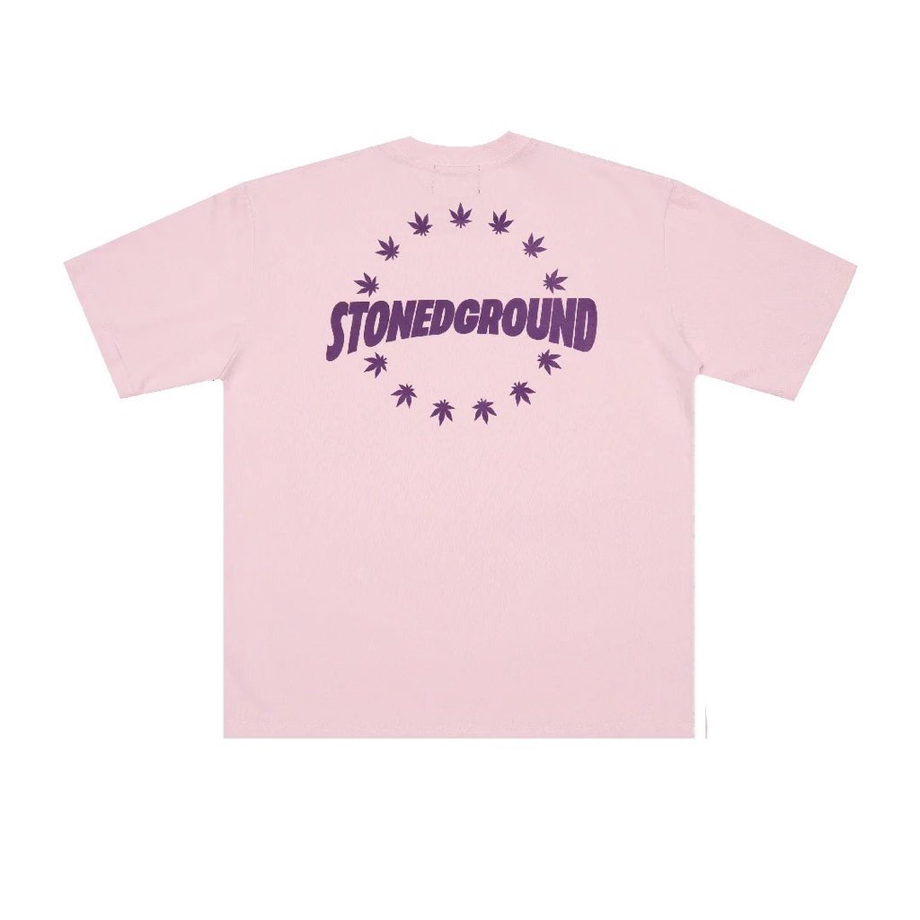 STONED & CO X UNDG STONEDGROUND: NEXUS TEE (สีชมพู)