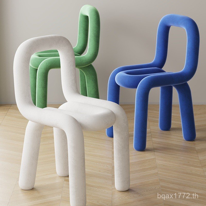 Designer Simple แต่งหน้าผู้ใหญ่พนักพิงเก้าอี้ Creative Clay ห้องนอนเพราะเก้าอี้รับประทานอาหารเก้าอี้