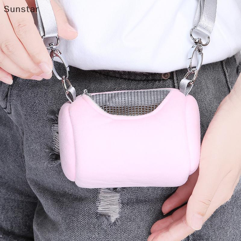 Sunstar หนูแฮมสเตอร์ Carrier กระเป๋า Cross Body Bag การออกแบบกระบอกปฏิบัติ House Travel แบบพกพากระรอ