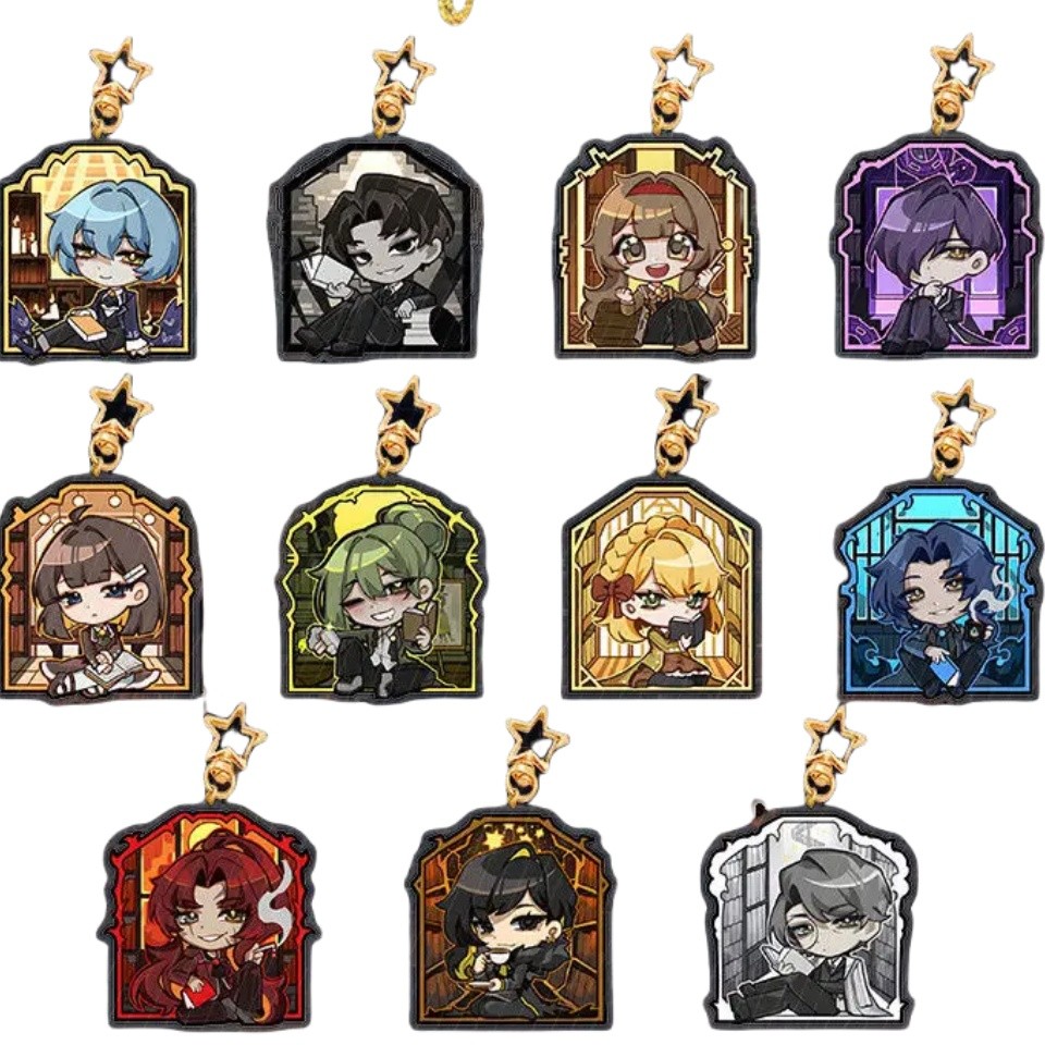 Library of Ruina Roland Hkma อะนิเมะ KeyChain Limbus บริษัทผู้ชาย Key Chain สําหรับผู้หญิงแฟชั่นรูปอ