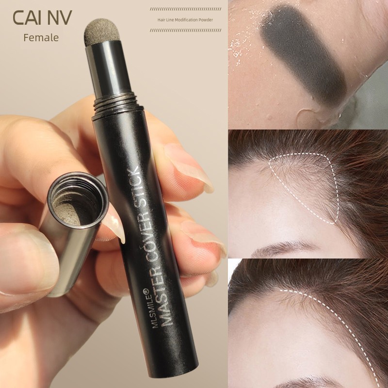 คอนทัวร์ contour stick Hair Line Contouring Powder Filling Handy Tool Black Bun Line Powder Replacem