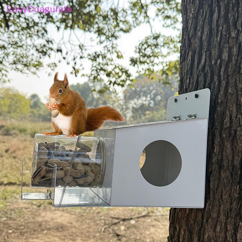 Eas Squirrel Feeder, Bayard Gallon Jar Squirrel Feeder สําหรับภายนอก,เพลิดเพลินไปกับกระรอกกินข้าวโพด