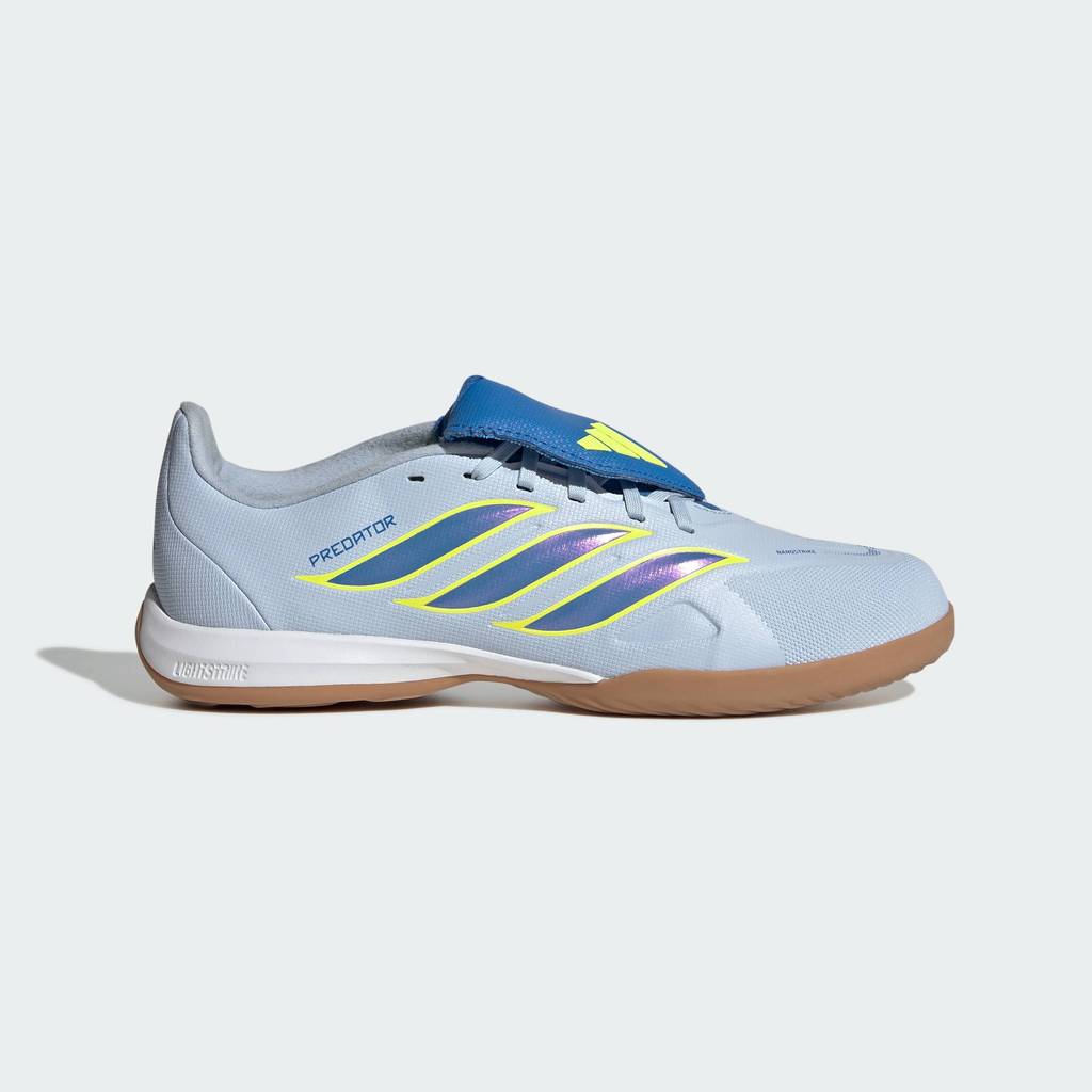 adidas ฟุตบอล รองเท้าฟุตบอลในร่ม PREDATOR LEAGUE พร้อมลิ้นรองเท้าแบบพับสำหรับเด็ก เด็ก สีน้ำเงิน JR7922