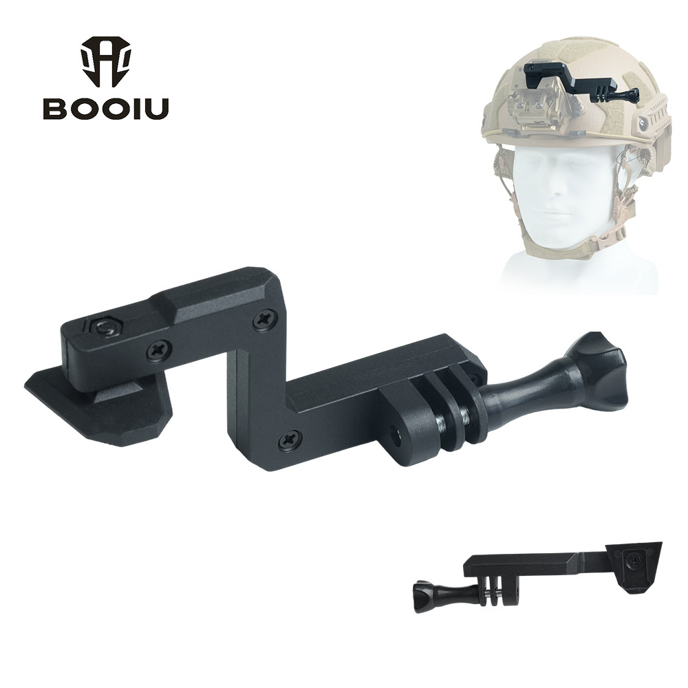 BOOIU หมวกกันน็อคอะแดปเตอร์กล้องยึดยึดคงที่สําหรับ Gopro Wilcox G19/G24/G30/G34/G69/G70 FAST/MICH/NVG อุปกรณ์เสริมหมวกกันน็อค