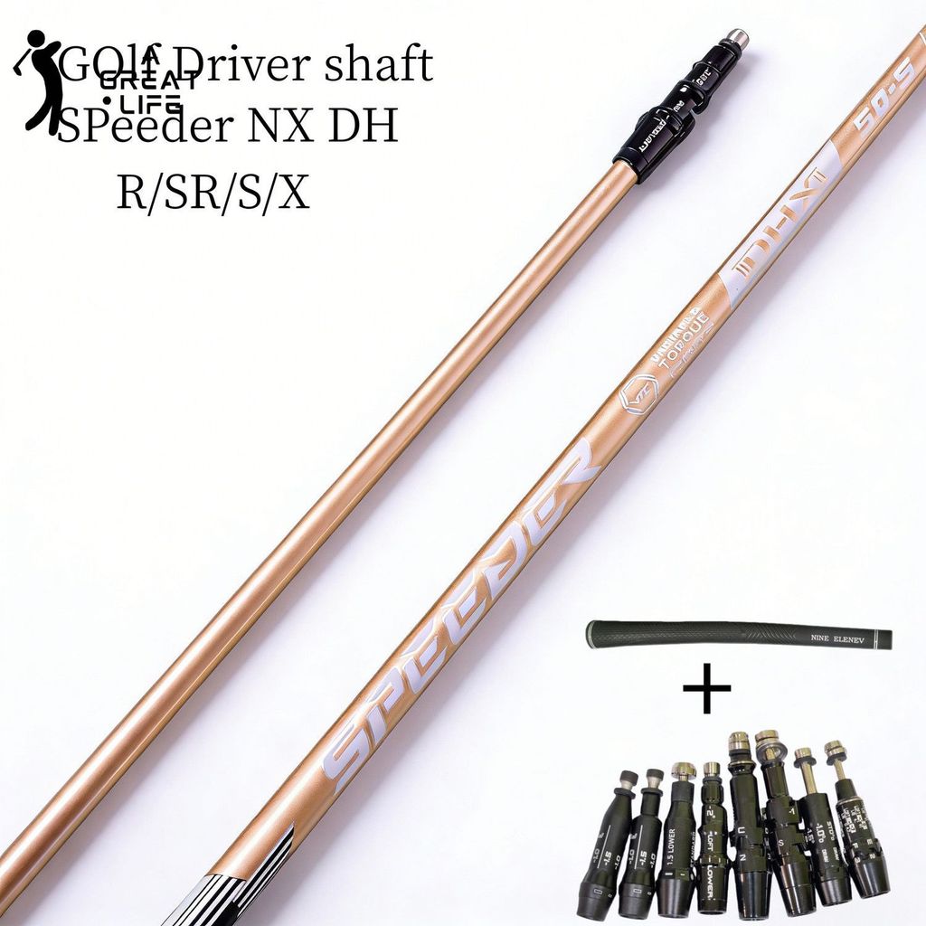 SPEEDER NX DH Style Gold Golf Driver เพลาไม้ | 40/50/60/70 เลือก R/SR/S/X Flex, .335 Tip, เพลาเดี่ยวหรือตัวเลือกการประกอบแบบกําหนดเอง, Driver & Fairway Wood