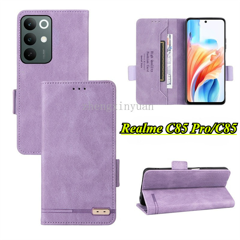 ปลอกสําหรับRealme C85 Pro 5G 2025 เคสโทรศัพท์หนังสําหรับRealmeC85Pro RealmeC85 C85Pro 85Pro RMX5253 