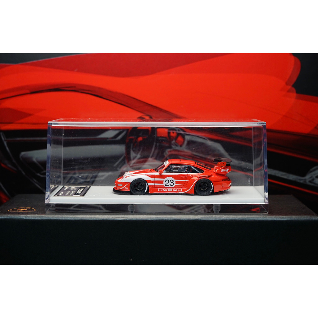 [คลังสินค้าพร้อม] สต็อกพร้อมใหม่เอี่ยม!ข้อเสนอพิเศษ!TP 1: 64 RWB 993 WU เบอร์ โมเดลเรซิ่นเพ้นท์แดง 2