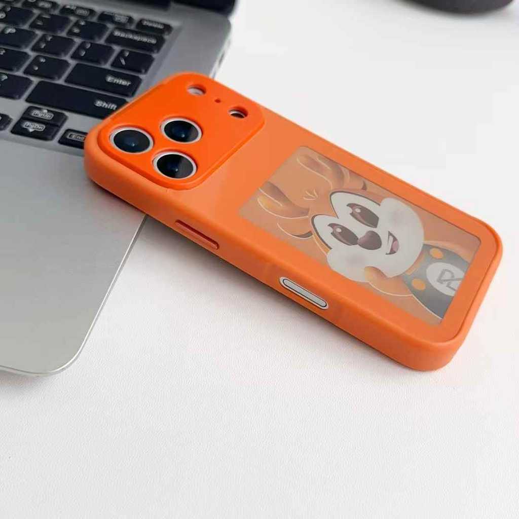MINYOU ล่าสุดหรูหรา NFC สมาร์ท HD E จอแสดงผล AI เพิ่มเติมโทรศัพท์มือถือที่มีสีสันกรณีฝาครอบผู้ถือสําหรับ iphone 17 Pro max DIY กรณี ราคา ถูกที่สุด ดีลบีเคเค แกลเลอรีภาพที่ 7