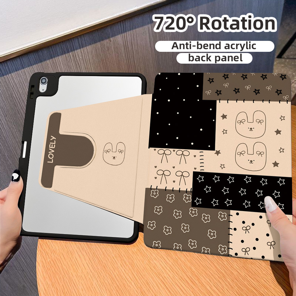 เคสใส 360° หมุนได้ สำหรับ For Samsung Galaxy A8 Tab S6 Lite A9+ A9 Plus S10 Lite S7+ S8+ S8 S9 S10+ S9 FE เคสแท็บเล็ต – โปรปัง