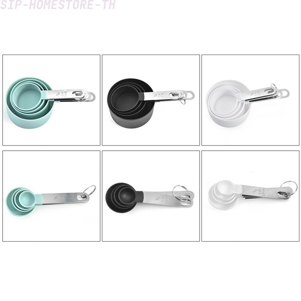 Essential Kitchen Tool Stainless Steel Measuring Cups Spoons Set (4pcs)