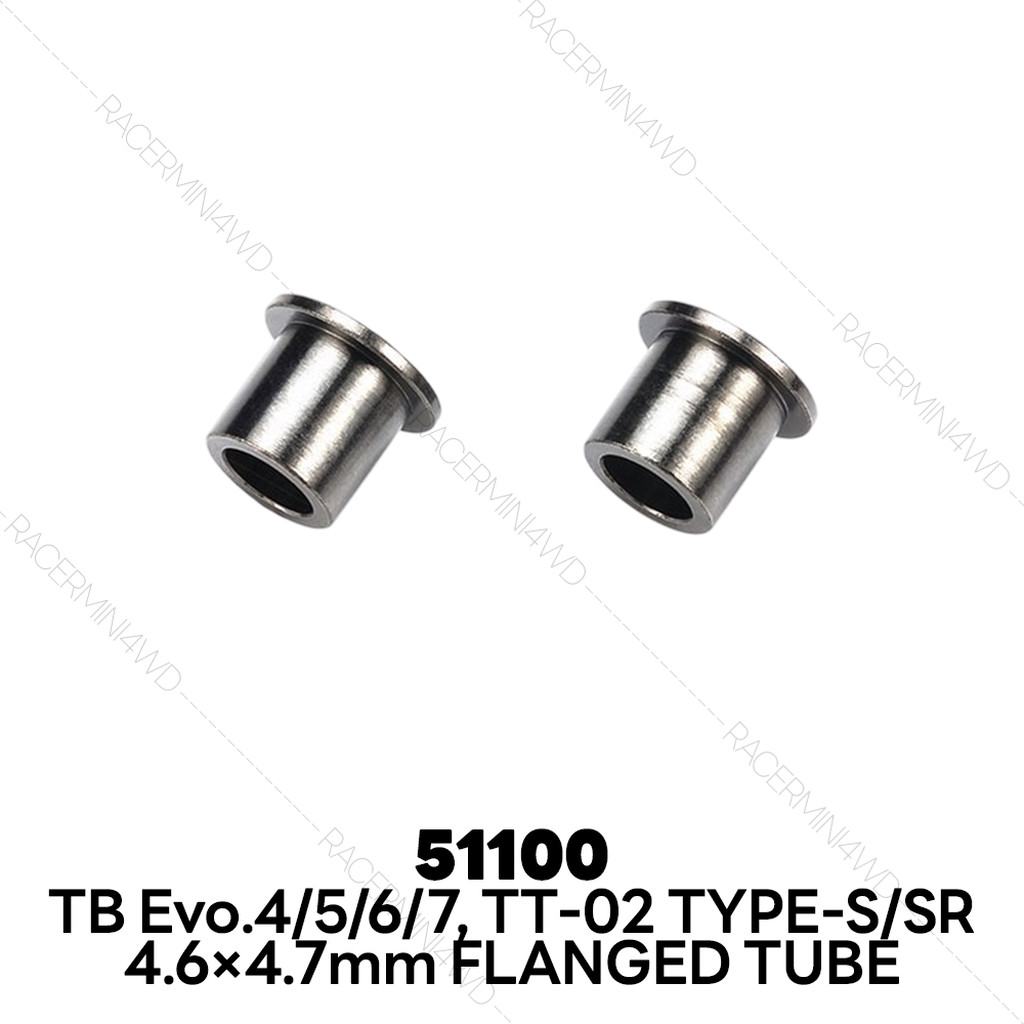TAMIYA TB-Evo.4 4.6x4.7mm Flanged Tube (2pcs.) 51100