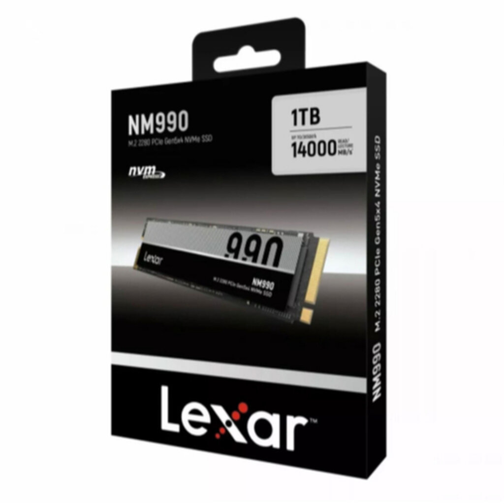 LEXAR NM990 1TB PCIe Gen5x4 Up to 14,000MB/s NVMe M.2 2280 SSD ประกันศูนย์ไทย 5 ปี