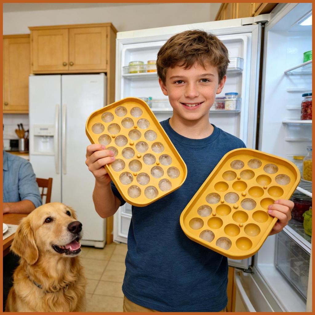 Ball ถาดน้ําแข็ง 26-grid Easy Release ซิลิโคนเกรดอาหาร Mould Ice Sphere Ball Maker แม่พิมพ์สําหรับค็