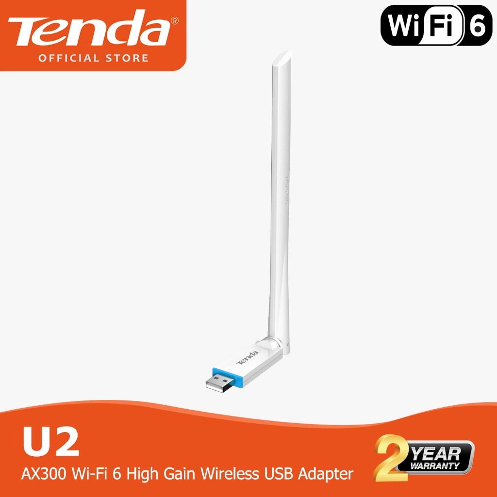 Tenda U2 AX300 U11 PRO AX900 Usb Wireless High Gain WiFi 6 อะแดปเตอร์ USB ไร้สาย N