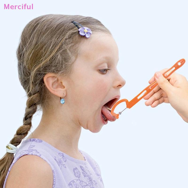 [Mer] 4 ชิ้นเด็กลิ้นเคล็ดลับการออกกําลังกายสําหรับผู้ใหญ่เด็กคําพูดบําบัดออทิสติกประสาทสัมผัสฟื้นฟูช