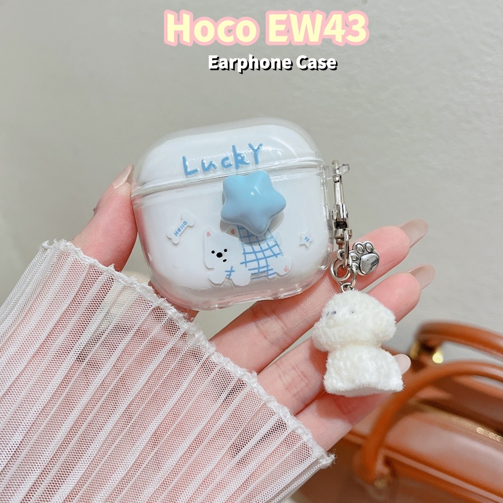 สําหรับ Hoco EW43 Case Casing Soft Silicone Headphone Case DIY Star Pattern