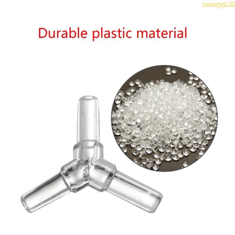 Weroyal 5PCS Aquarium-Airline ท่อเชื่อมต่อ FishTank Connector 3-Way Connect Y FishTank Air Tube อะแด
