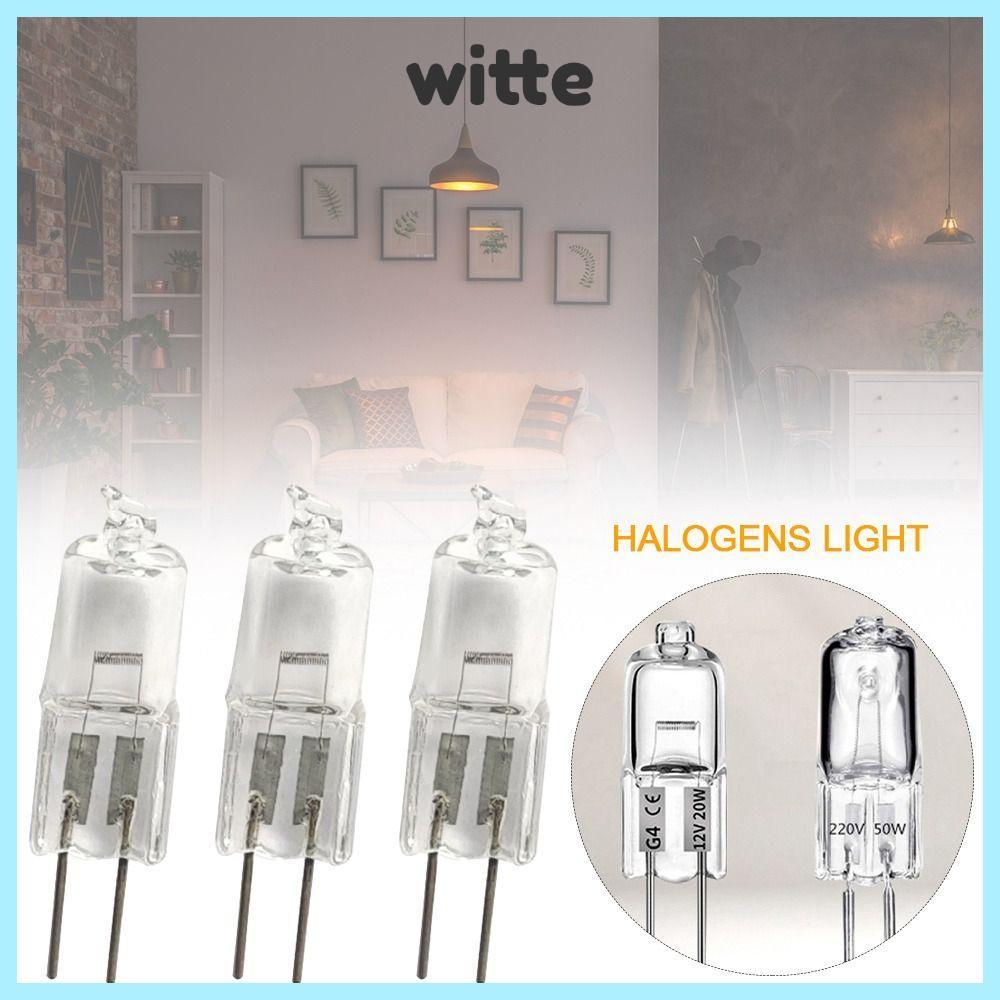 WITTE 5 ชิ้น G4 G5.3 G9 หลอดฮาโลเจน, 10W 20W 35W 40W หลอดฮาโลเจน, 2023 12V/220V การจําลองแสงหรี่แสงไ