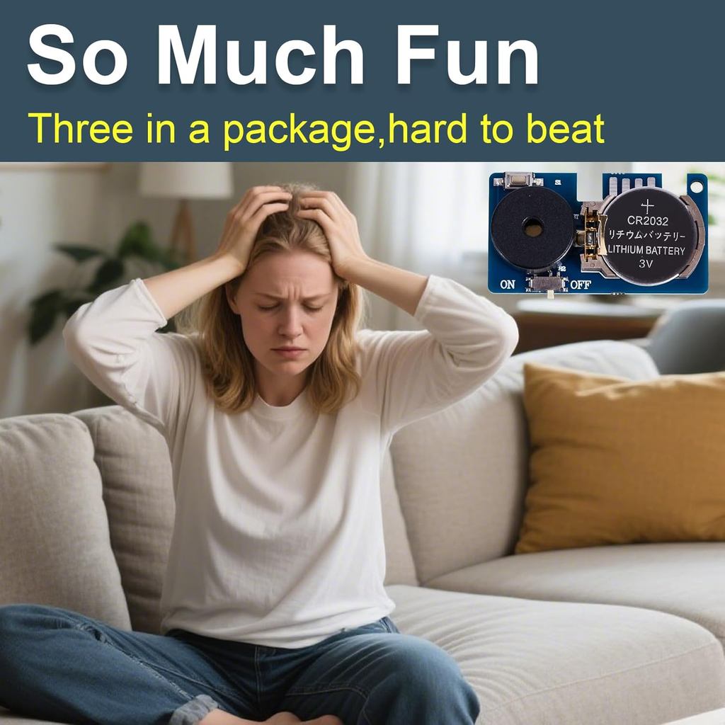 ซ่อน Annoying Buzzer Prank ของเล่นปฏิบัติ Joke Gadget สํานักงานเสียงรบกวน Maker อิเล็กทรอนิกส์ Gag ส