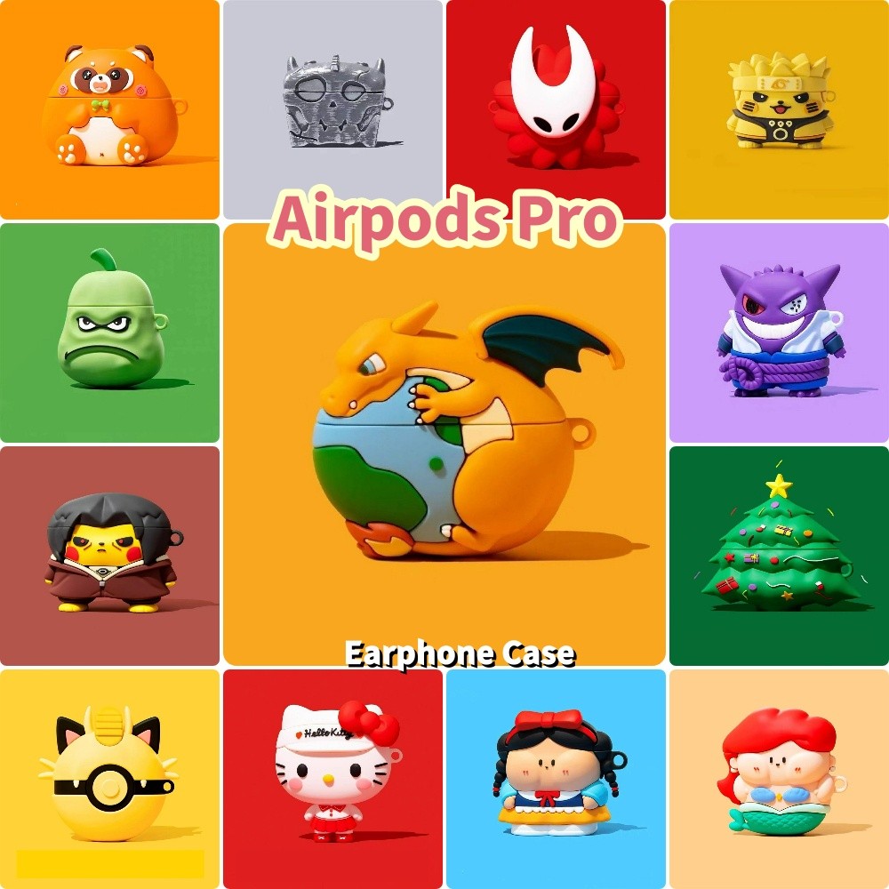 imamuraFor Airpods Pro Case Casing Soft Silicone Trend Cartoon Series Headphone Case Cover