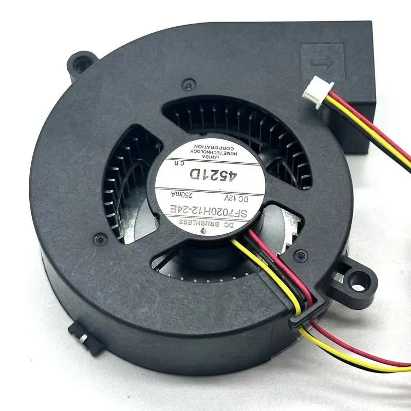 SF7020H12-24E พัดลมเซิร์ฟเวอร์ DC 12V 250MA 70x60x20mm 3 สาย