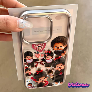 สําหรับ iphone 17 Pro Max 16 15 14 13 12 11 Pro Max 8 7 Plus X XR Xs Maxนุ่มหรูหราElectroplatedกรอบโปร่งใสเคสโทรศัพท์