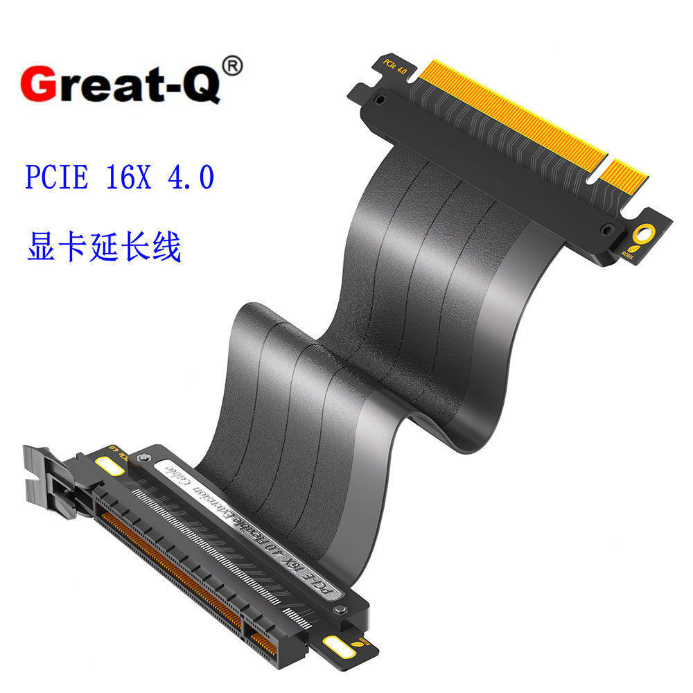 คุณภาพสูง PCI-E4.0 16X Extension Adapter Cable 16X PCI-E4.0 Extension Cable Full Speed Stable