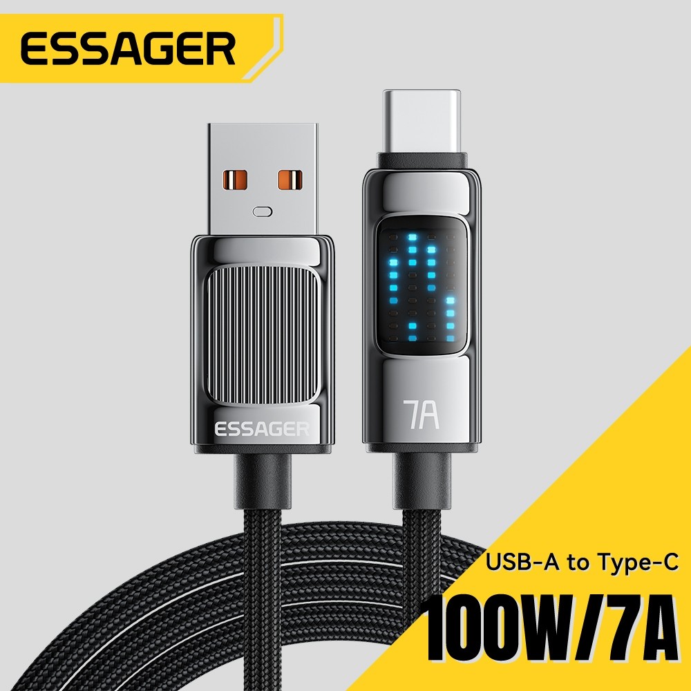Essager 7A 100W Usb Type C สายชาร์จเร็ว USB2.0 480Mbps การส่งข้อมูลสําหรับ ip15 huawai rlme