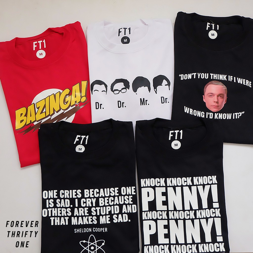 KEMEJA เสื้อเชิ้ต Unisex สําหรับผู้ชายและผู้หญิง BIG BANG THEORY