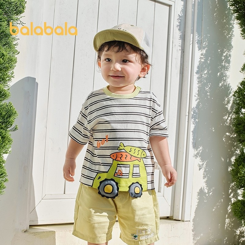 เสื้อยืดแขนสั้นฤดูร้อนสำหรับทารกและเด็กเล็ก ออกแบบมาให้น่ารัก สวมใส่ง่าย และเหมาะสำหรับใช้ในทุกกิจกรรมกลางแจ้ง