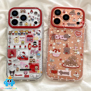 เคสไอโฟน17 สำหรับIPhone 13 11 17 16 15 Air 12 14 Pro Max XR 14 7 16 Plus SEเคสใสลายลูกสุนัขและตุ๊กตาการ์ตูน ม้า2026 ฮิต