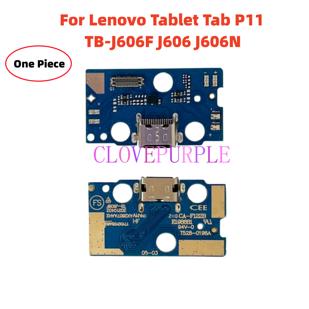 1X USB Charger Dock Connector บอร์ดหลักพอร์ตชาร์จ Flex Cable สําหรับ Lenovo แท็บเล็ต Tab P11 TB-J606
