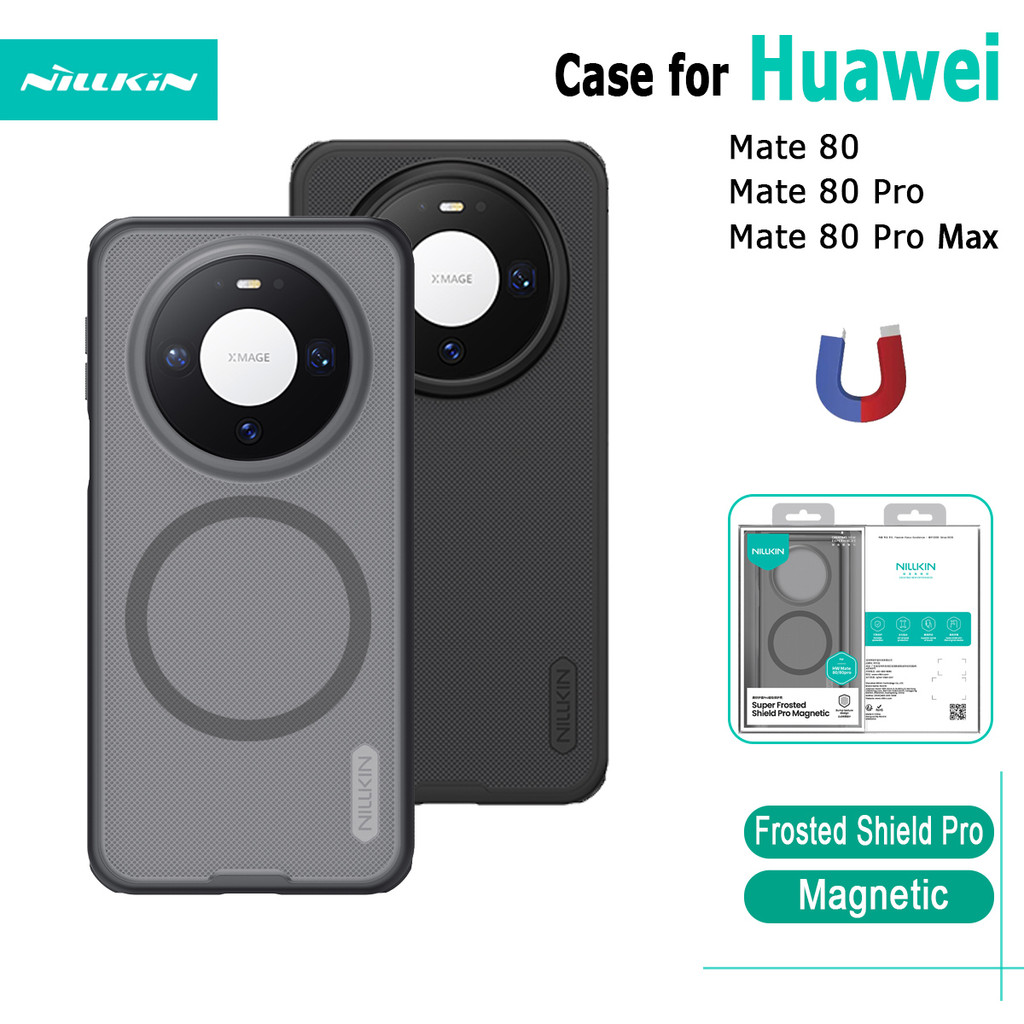 สําหรับ Huawei Mate 80 Pro Max เคสโทรศัพท์ Nillkin Frosted Shield Pro เคสแม่เหล็กกันกระแทกฝาหลังสําหรับ Mate 80 Pro