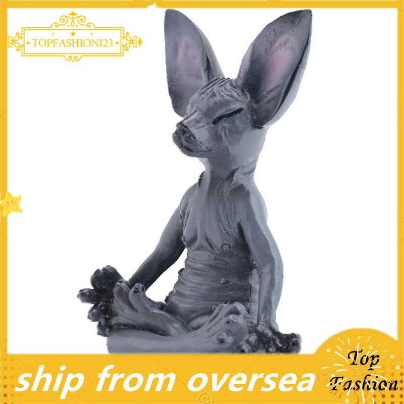 Sphynx Cat Meditate,Thinking Cat รูปปั้น,Medicating Thinking Cat,Sphynx Hairless Catสมาธิสะสมตกแต่ง