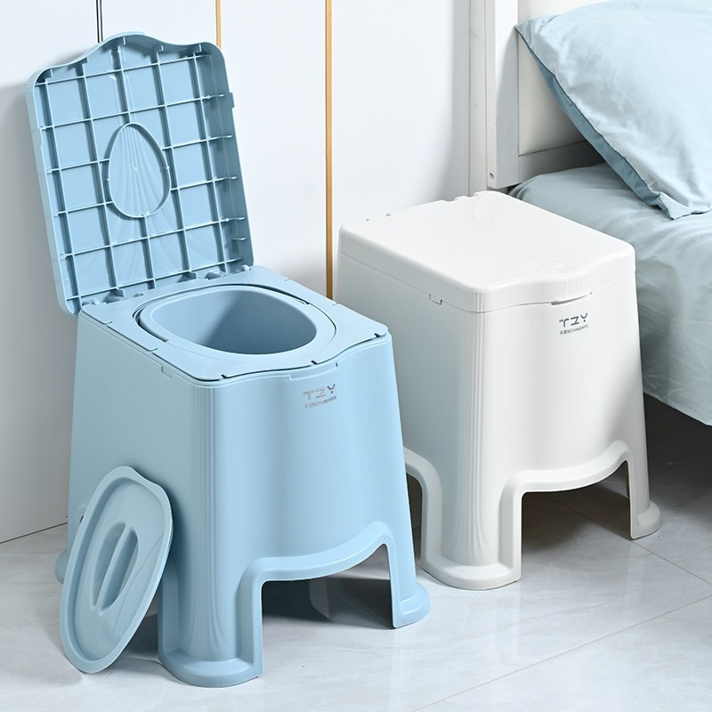 เก้าอี้นั่งถ่ายพร้อมถังเดินทางได้ เก้าอี้นั่งถ่าย อาบน้ำ เก้าอี้นั่งถ่าย หญิงตั้งครรภ์ ผู้สูงอายุ 350KG