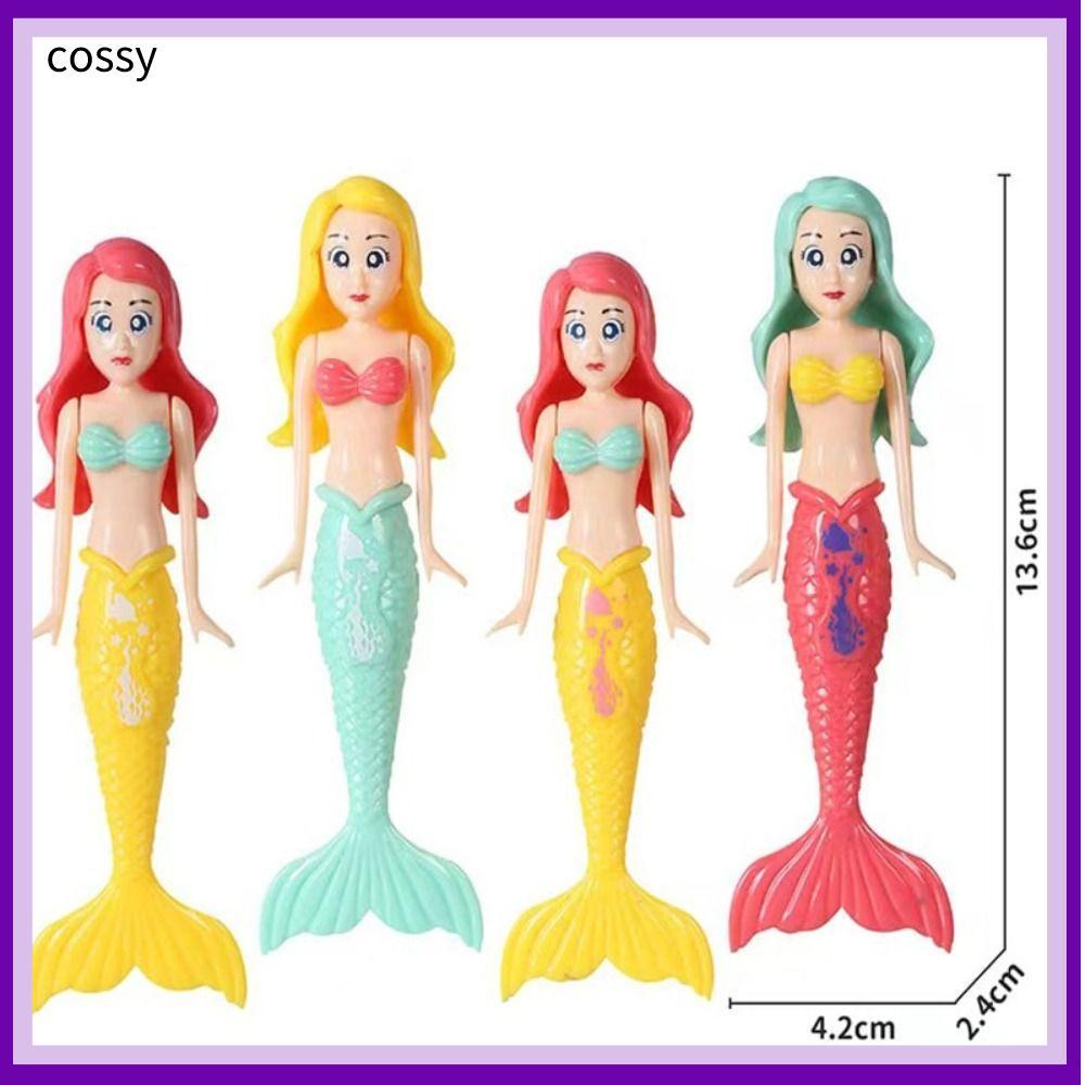 Cossy สระว่ายน้ําดําน้ําของเล่น, 4 ชิ้น Interactive ว่ายน้ําการฝึกอบรมของเล่นชุด,ตลก Smooth Encourage Risk-Sake เด็กที่เป็นมิตรกีฬาทางน้ําเกมฤดูร้อน