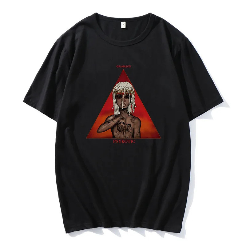 เสื้อยืด OsamaSon Psykotic พิมพ์ลายกราฟิกจากอัลบั้ม แขนสั้น ผ้าฝ้าย สำหรับผู้ชายและผู้หญิง เสื้อยืดย
