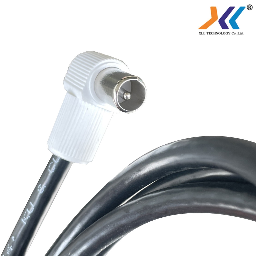 สายอากาศ ทีวี สายทีวีคอนโด TV RF Cable สีขาว / สีดำ  ยาว 1 เมตร/ 1.5เมตร/3 เมตร / 5 เมตร รูปที่ 4