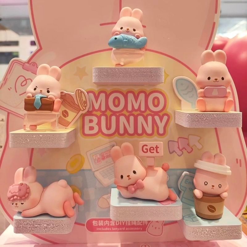 Touch Rabbit MOMO BUNNY 24h Life Diary Series Touch Rabbit น่ารักน่ารักกล่องปริศนาเม็ด